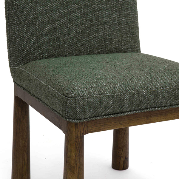 Tov Furniture Tiara Modern Performance Dining Chair With Solid Oak Legs For Stylish Comfort And Elegance Green Fabric,Plywood,Wood Tov-d69245