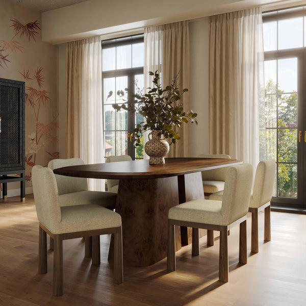 Tov Furniture Tiara Modern Performance Dining Chair With Solid Oak Legs For Stylish Comfort And Elegance Cream Fabric,Plywood,Wood Tov-d69246