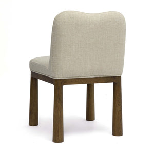 TOV Furniture Tiara Performance Basketweave Dining Chair - Elegant Comfort, Durable Design for Modern Interiors Cream TOV-D69246