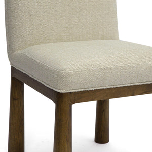 Tov Furniture Tiara Modern Performance Dining Chair With Solid Oak Legs For Stylish Comfort And Elegance Cream Fabric,Plywood,Wood Tov-d69246