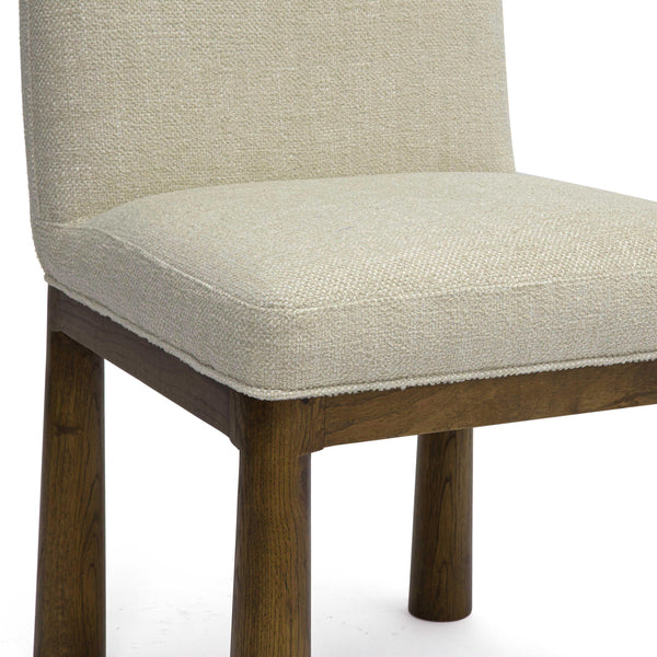Tov Furniture Tiara Modern Performance Dining Chair With Solid Oak Legs For Stylish Comfort And Elegance Cream Fabric,Plywood,Wood Tov-d69246