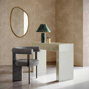 TOV Furniture Synn Cozy Black Performance Boucle Dining Chair – Sculptural Design for Modern Dining Spaces TOV-D69258