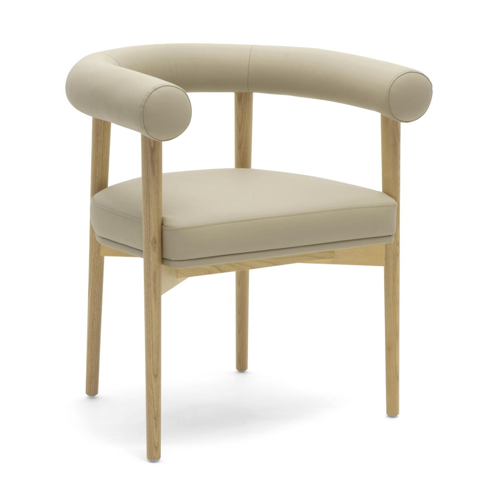 TOV Furniture Spara Vegan Leather Dining Chair: Modern Nordic Design for Stylish Comfort and Everyday Use Taupe TOV-D69296