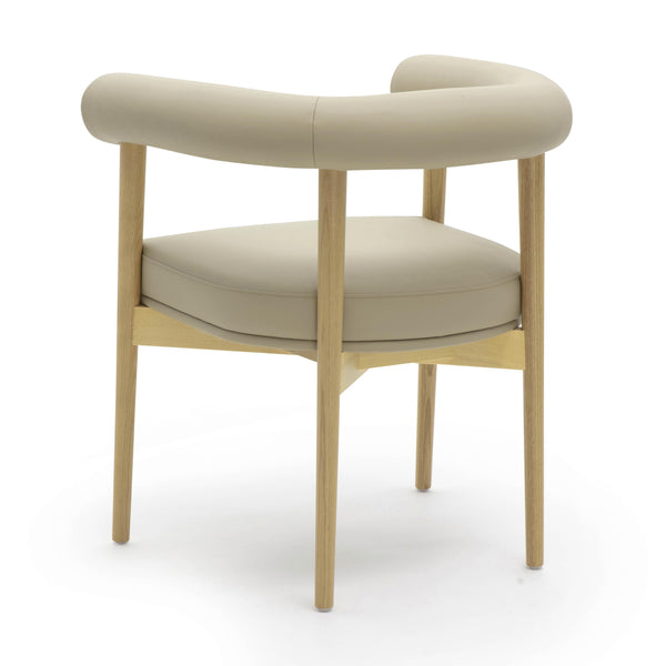 Tov Furniture Spara Vegan Leather Dining Chair - Elegant Nordic Design For A Stylish And Modern Dining Space Taupe Vegan Leather,Wood Tov-d69296