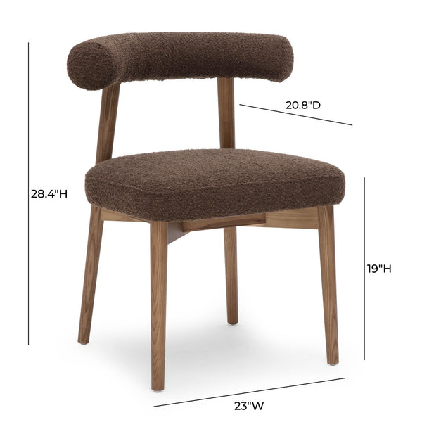 TOV Furniture Spara Performance Boucle Side Chair - Stylish Nordic Design with Water-Repellent Fabric & Colors TOV-D69378