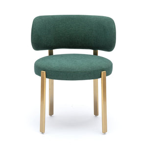 TOV Furniture Margaret Green Performance Chenille Dining Chair - Elegant, Durable Seating for Modern Spaces TOV-D69392
