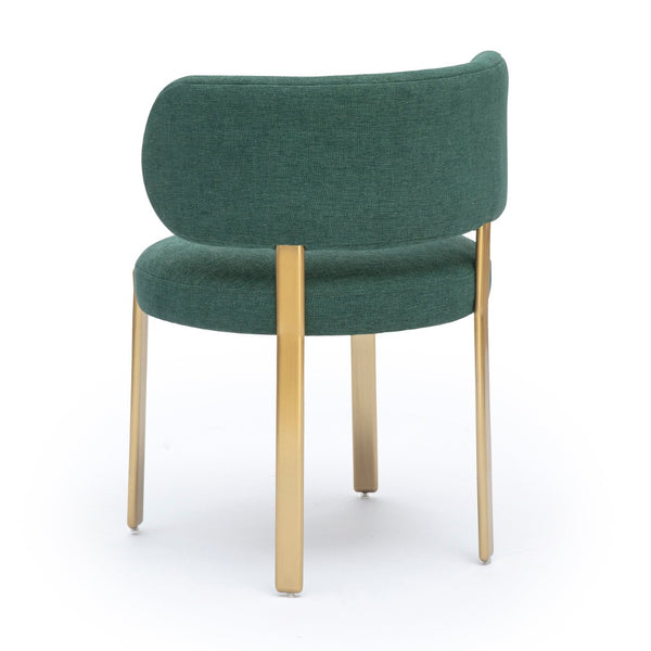 TOV Furniture Margaret Green Performance Chenille Dining Chair - Elegant, Durable Seating for Modern Spaces TOV-D69392
