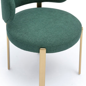 TOV Furniture Margaret Green Performance Chenille Dining Chair - Elegant, Durable Seating for Modern Spaces TOV-D69392