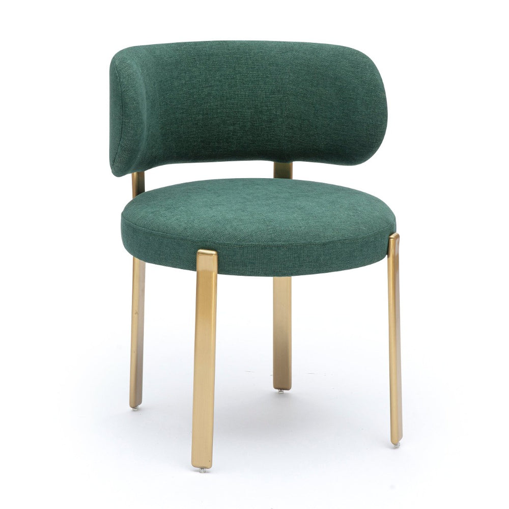 TOV Furniture Margaret Green Performance Chenille Dining Chair - Elegant, Durable Seating for Modern Spaces TOV-D69392