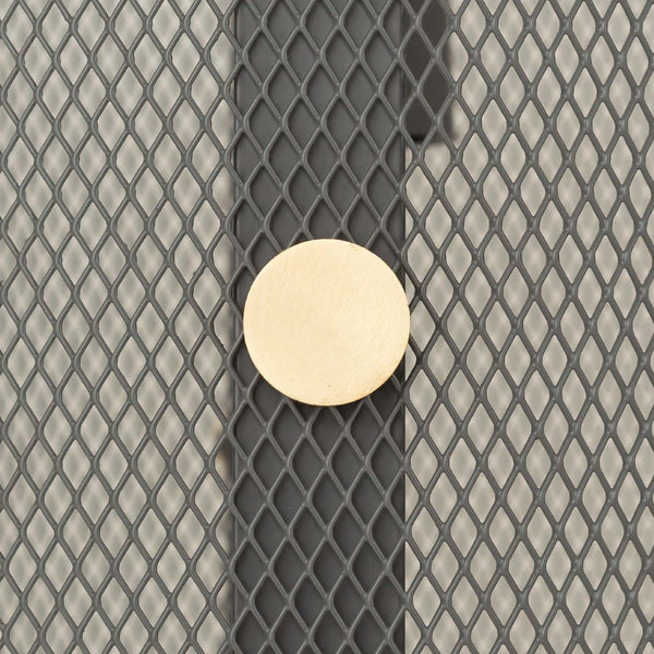 TOV Furniture Klaus Large Grey Metal Pendant Lamp - Industrial Chic Lighting with Brass Accents for Modern Spaces TOV-G18263