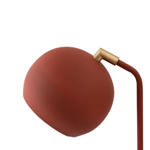 TOV Furniture Hubli Table Lamp - Handcrafted Iron & Red Terracotta Accent for Modern, Eclectic Spaces - 21.7"H TOV-G18325