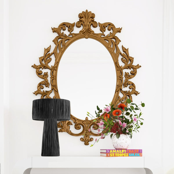 TOV Furniture Shelby Raffia Table Lamp – Handcrafted Natural Fiber Design for Cozy, Safari-Chic Home Décor Black TOV-G18379