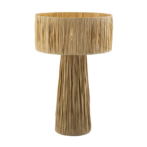 TOV Furniture Shelby Raffia Table Lamp – Handcrafted Natural Fiber Design for Cozy, Safari-Chic Home Décor Natural TOV-G18380