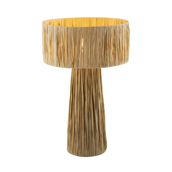 TOV Furniture Shelby Raffia Table Lamp – Handcrafted Natural Fiber Design for Cozy, Safari-Chic Home Décor Natural TOV-G18380