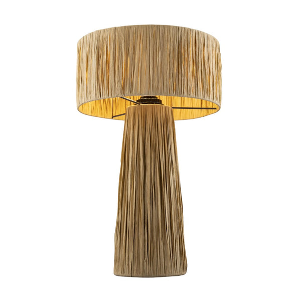 TOV Furniture Shelby Raffia Table Lamp – Handcrafted Natural Fiber Design for Cozy, Safari-Chic Home Décor Natural TOV-G18380