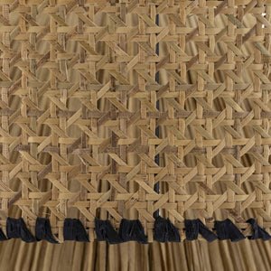 TOV Furniture Rylie Handwoven Raffia Pendant Lamp – Stylish Natural & Black Fixture for Warm Ambient Lighting TOV-G18382