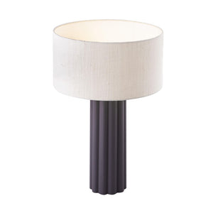 TOV Furniture Latur Table Lamp - Modern-Cottage Design with Soft Linen Shade for Elegant Home Illumination Grey/White TOV-G18384