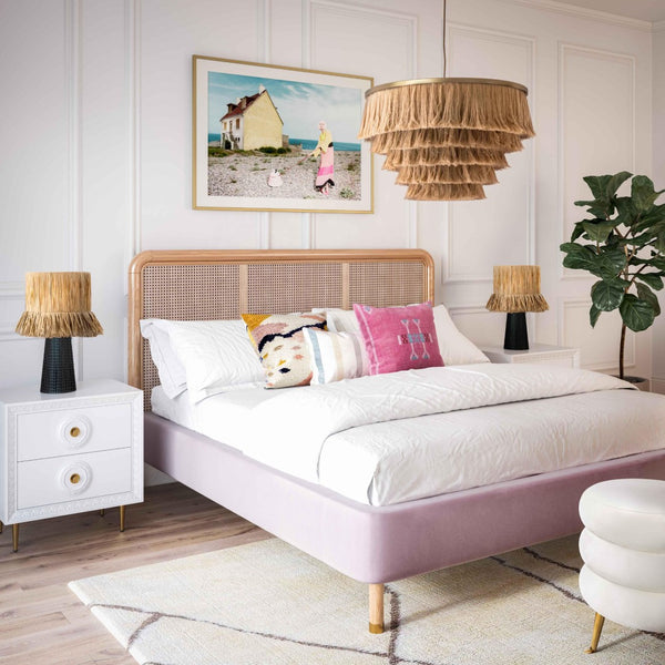 TOV Furniture Sarai Natural Fringe Pendant Light – Handcrafted Bohemian Fixture for Eclectic & Cozy Interiors TOV-G18386