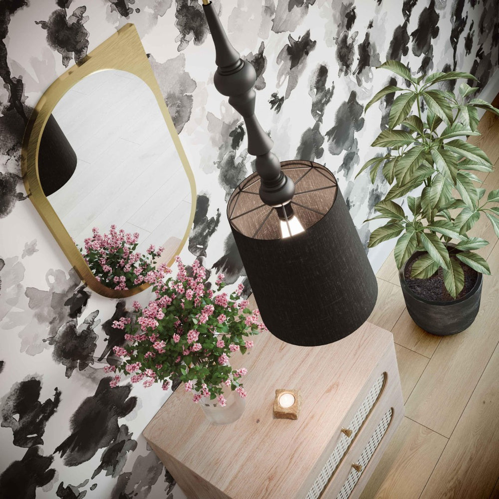 TOV Furniture Yaretzi Pendant Lamp – Elegant Matte Black Light Fixture for Moody Atmospheres in Any Room TOV-G18409