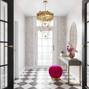 TOV Furniture Butterfly Gold Chandelier - Handcrafted Elegance with Sculptural Iron Butterflies for Artful Glamour TOV-G18412