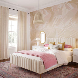 TOV Furniture Helen White Cotton Tasseled Pendant Lamp - Handcrafted Bohemian Lighting for Cozy Spaces & Style TOV-G18454