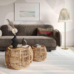 TOV Furniture June White Floor Lamp - Elegant Boho Chic Design with Gold Accents for Warm, Inviting Illumination Tall TOV-G18461