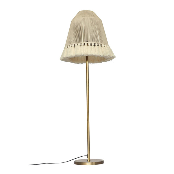 TOV Furniture June White Floor Lamp - Elegant Boho Chic Design with Gold Accents for Warm, Inviting Illumination Tall TOV-G18461