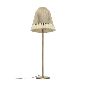 TOV Furniture June White Floor Lamp - Elegant Boho Chic Design with Gold Accents for Warm, Inviting Illumination Medium TOV-G18463