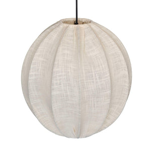 TOV Furniture Elliana Off-White Pendant Lamp - Handcrafted Cotton Shade with Gold Canopy for Bohemian Interiors TOV-G18466