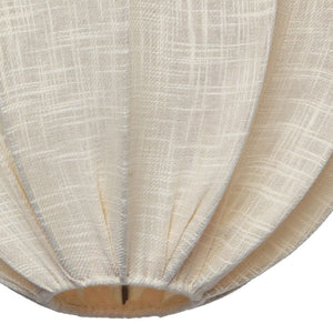 TOV Furniture Elliana Off-White Pendant Lamp - Handcrafted Cotton Shade with Gold Canopy for Bohemian Interiors TOV-G18466