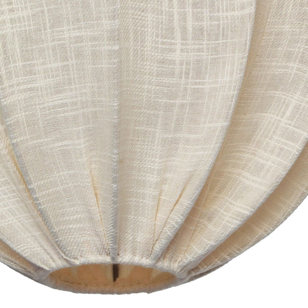 TOV Furniture Elliana Off-White Pendant Lamp - Handcrafted Cotton Shade with Gold Canopy for Bohemian Interiors TOV-G18466
