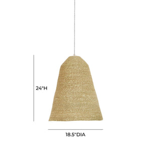 TOV Furniture Aylin Natural Grass Pendant Lamp - Handcrafted Artisan Lighting for Cozy, Nature-Inspired Spaces TOV-G18484