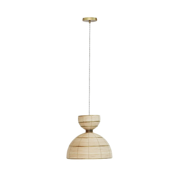 TOV Furniture Lydia Rattan Pendant Lamp - Handwoven Hourglass Light Fixture for Bohemian & Modern Interiors TOV-G18485