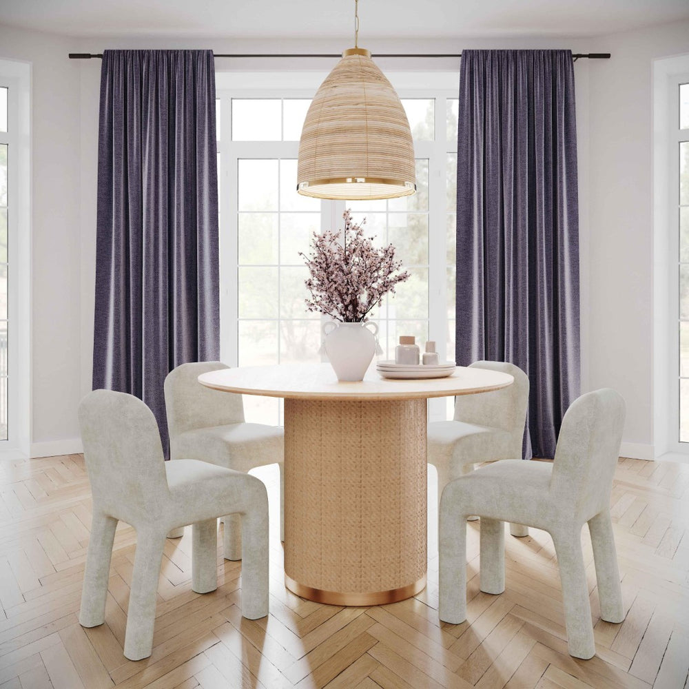 TOV Furniture Kelsey Rattan Pendant Lamp: Handcrafted Coastal Elegance with Adjustable Length for Any Space TOV-G18487