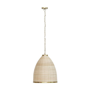TOV Furniture Kelsey Rattan Pendant Lamp: Handcrafted Coastal Elegance with Adjustable Length for Any Space TOV-G18487
