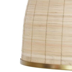 TOV Furniture Kelsey Rattan Pendant Lamp: Handcrafted Coastal Elegance with Adjustable Length for Any Space TOV-G18487