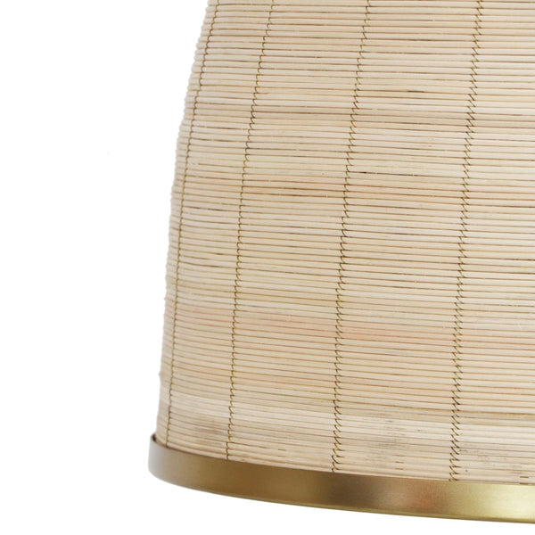 TOV Furniture Kelsey Rattan Pendant Lamp: Handcrafted Coastal Elegance with Adjustable Length for Any Space TOV-G18487