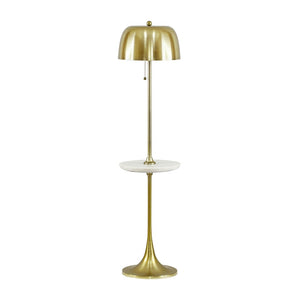 TOV Furniture Sienna Gold Floor Lamp - European-Inspired Design with Marble Side Table for Modern Home Elegance TOV-G18555