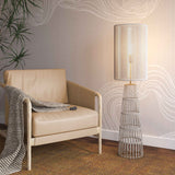 Beam Cream Natural Jute Floor Lamp TOV-G18562 TOV Furniture