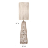 Beam Cream Natural Jute Floor Lamp TOV-G18562 TOV Furniture