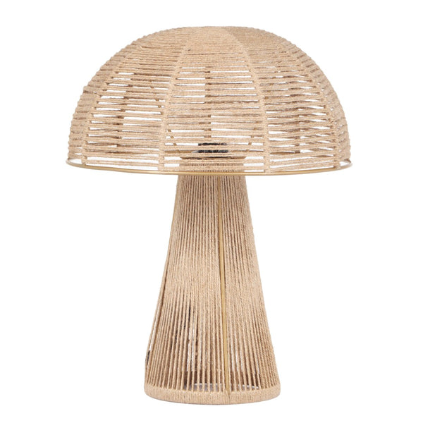 TOV Furniture Oddy Jute Table Lamp - Handcrafted Mushroom-Inspired Accent for Eco-Friendly Home Decor & Warm Lighting Natural TOV-G18564
