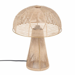 TOV Furniture Oddy Jute Table Lamp - Handcrafted Mushroom-Inspired Accent for Eco-Friendly Home Decor & Warm Lighting Natural TOV-G18564