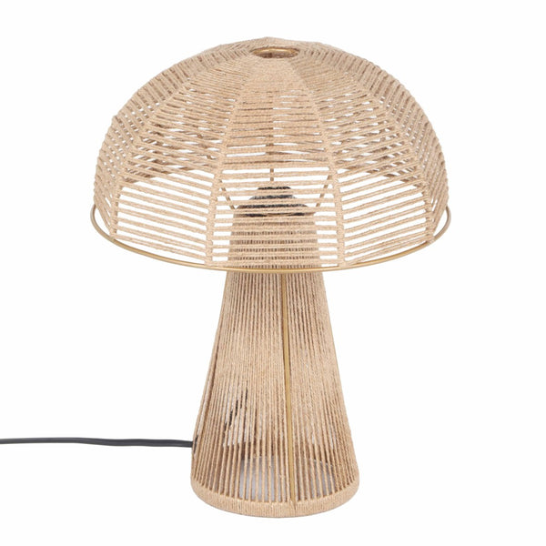 TOV Furniture Oddy Jute Table Lamp - Handcrafted Mushroom-Inspired Accent for Eco-Friendly Home Decor & Warm Lighting Natural TOV-G18564
