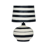 Positano Striped Papier Mache Table Lamp