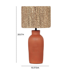 Atrani Natural Terracotta Table Lamp TOV-G18576 TOV Furniture