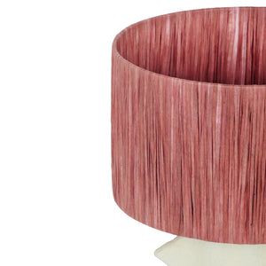 TOV Furniture Wild Thing Avant-Garde Papier Mache Table Lamp - Sculptural Spiked Base & Raffia Shade for Unique Decor TOV-G18579