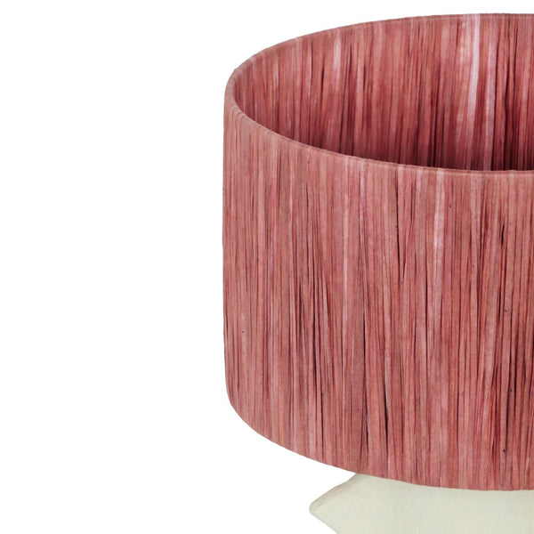 TOV Furniture Wild Thing Avant-Garde Papier Mache Table Lamp - Sculptural Spiked Base & Raffia Shade for Unique Decor TOV-G18579