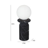 Globe Onyx Black Marble Lamp TOV-G18583 TOV Furniture