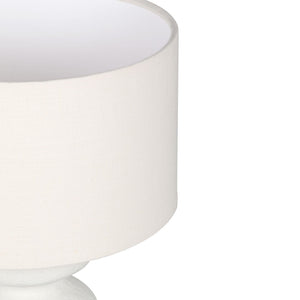 TOV Furniture Riviera Cream Textured Table Lamp - Handmade Fiberglass with Wavy Silhouette for Modern Decor TOV-G18585