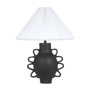 Hazza Black Pleated Table Lamp TOV-G18587 TOV Furniture